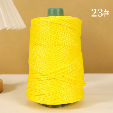 Lightweight Ice Silk Thread for Weaving Hats, Ice Linen Thread for Hand Knitting DIY Crochet Bags, Cushions, Blankets, Hollow Shiny Thick Yarn