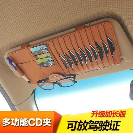 Car CD Clip Car CD Bag Multifunctional Sun Visor Cover Storage Cover CD Disc Disc Bag Storage Bag Universal