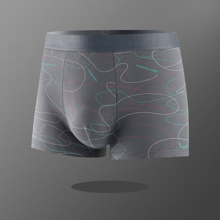 [Factory Direct Supply] Men's Underwear Men's Boxer Youth Mid-Waist Boxer Boys Large Size Pants Shorts Head