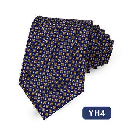 Vintage casual striped printed tie wholesale in stock fashion shirt plaid hand tie