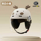 New national standard class a 3c certification-khaki deer [transparent long mirror + ears + removable ear protection]