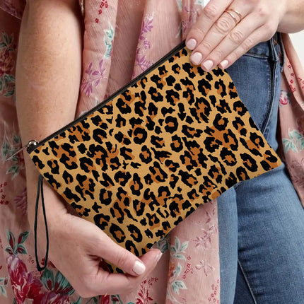 Cross-Border Amazon Women's Leopard Print Large-Capacity High-End Makeup Bag Waterproof Portable Toiletry Storage Bag Toiletry Bag
