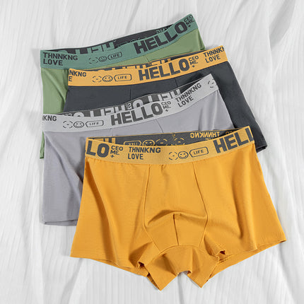 Men's underwear men's wholesale plus size waist antibacterial breathable comfortable cotton texture boxer shorts head male manufacturers on behalf of the hair