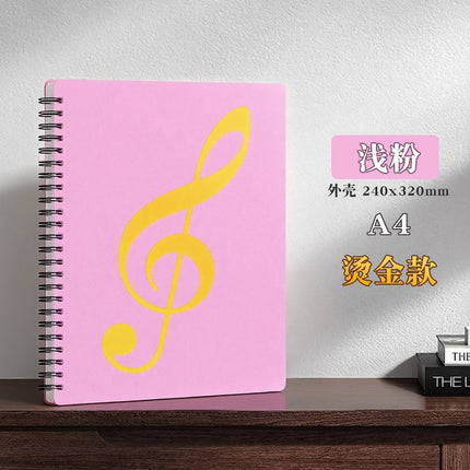 Factory in stock music folder music clip piano music clip A4 transparent insert music clip multi-color optional
