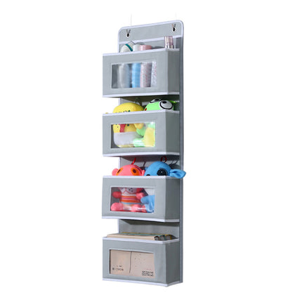 Fabric multi-layer storage hanging bag wall hanging door sundries storage bag dormitory upper hanging storage bag wholesale