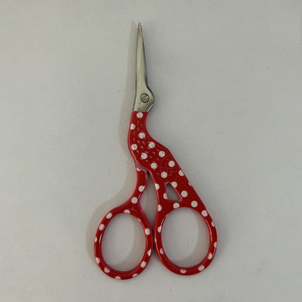 Stainless steel color small phoenix scissors retro pointed creative fishing line floral embroidery thread head embossed small tea scissors