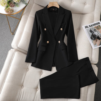 White Suit Set for Women, New Spring and Autumn Style, Cross-Border Elegant Goddess Style, Professional Attire with a High-End Feel, Casual Suit, Formal Wear
