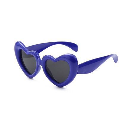 Funny and Interesting Inflatable Cute Square Heart Sunglasses for Women Ins Popular Trendy Street Style Sunglasses