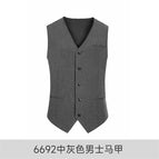 6692 medium gray men's vest / S
