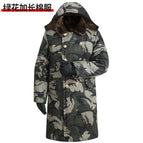 Lengthened green flower ordinary style [Fur liner + hat detachable]] / Small size recommendations (50.00 kg-65.00 kg