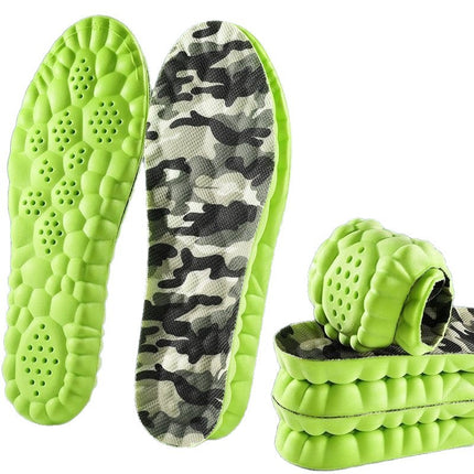 Pu Cloud Military Training Insoles, Massage Arch Insoles for Men and Women, High Elastic Shock-Absorbing, Deodorant and Sweat-Absorbent Sports Insoles