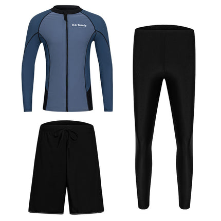 2024 New Swimsuit Split Long-Sleeved Trousers Suit Quick-Drying Wetsuit Surfing Sun Protection Clothing Conservative Jellyfish Suit