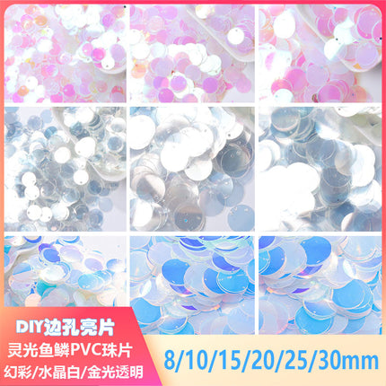 15mm round side hole bright piece hanging piece dance clothing bags and other clothing accessories diy accessories belly dance decorative piece
