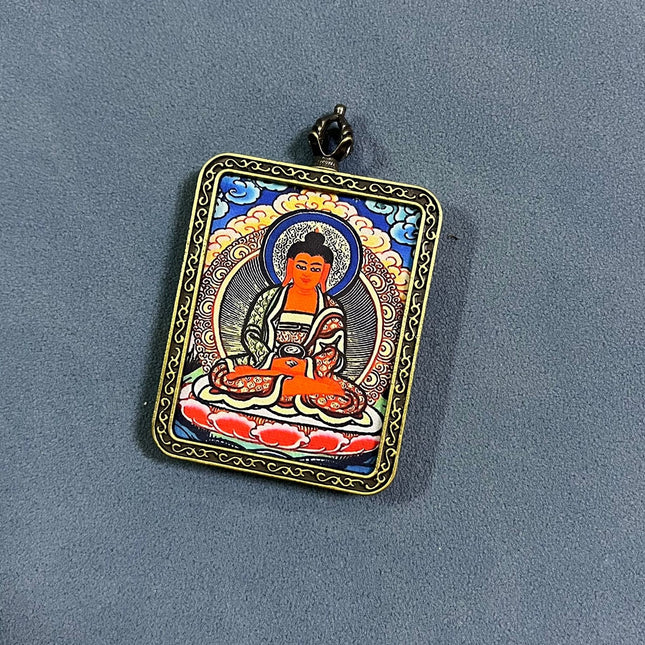 Thangka pendant twelve Zodiac eight guardian gods scenic spot temple souvenir New Year gift big black sky accessories