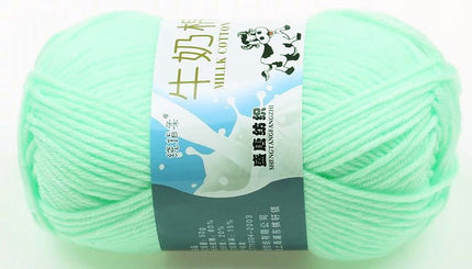 Five-Strand Milk Cotton Wool Ball Wholesale Medium Thick Thread Crochet Doll Shoes Scarf Handmade DIY Knitting Material Package