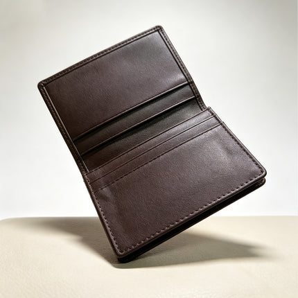 Genuine Leather Business Card Bag Card Bag Napa Top Layer Cowhide Plain Business Card Holder Men's Embossable LOGO Soft Face