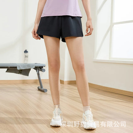Spring and Summer New Ice Quick-drying Three-point Sports Shorts Women's Loose Breathable Yoga Pants Outdoor Running Fitness Pants