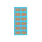 One piece of square nail sticker (12 stickers)
