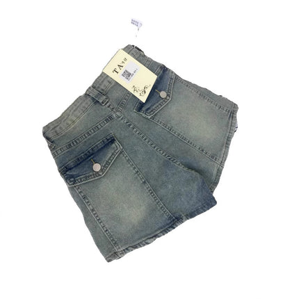 American Retro Hot Girl Denim Shorts Trendy Outfit Slimming Butt-Lifting A-Line Hot Pants 2025 Summer New Women's Fashion