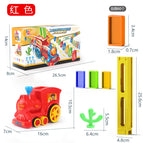 With rechargeable battery charger / [Big Red] 60 dominoes of domino train (about 477g)