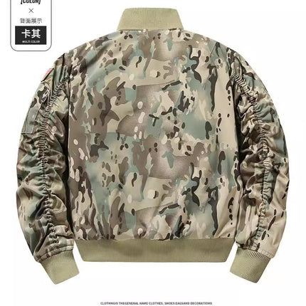Autumn and Winter Ma1 New Jacket cotton and thickening Workwear Air Force Loose plus size Casual Jacket Baseball Uniform Camouflage