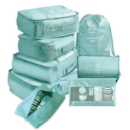 Travel storage bag eight-piece cross-border e-commerce multi-functional travel storage suit waterproof packing portable organizing bag