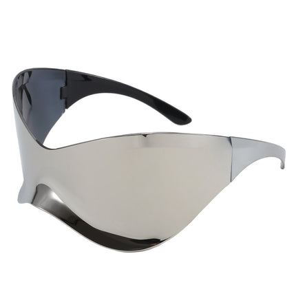 Europe and the United States cross-border new fashion ball shape mirror personality wear fruit color mask fashionable sunglasses 8032