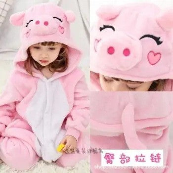 Mixed batch autumn and winter flannel cartoon one-piece pajamas home performance clothes toilet version adult home clothes pajamas