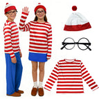 9008 kids' outfit (top + pom-pom + hat + glasses frame) / 110/S