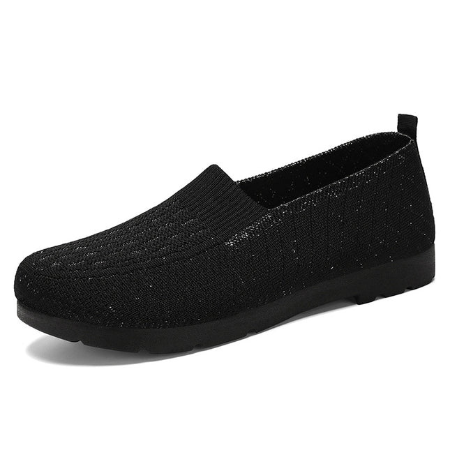 Mom's Shoes, New Summer Style, Mugwort Casual Breathable Women's Shoes, Middle-Aged and Elderly Beijing Cloth Shoes, Soft-Soled Shoes That Don'T Tire Your Feet