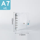 A7 silver clip blue buckle pvc binder