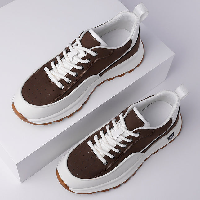 Factory Outlet Board Shoes Men's Outer Wear Trendy Leisure Sports White Shoes Men's Advanced Sense Men's Shoes Fashion All-match Generation