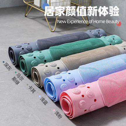Bathroom Anti-slip Mat Massage Anti-fall Toilet Floor Mat with Suction Cup Waterproof and Dirty-resistant Hotel Shower Special Foot Mat