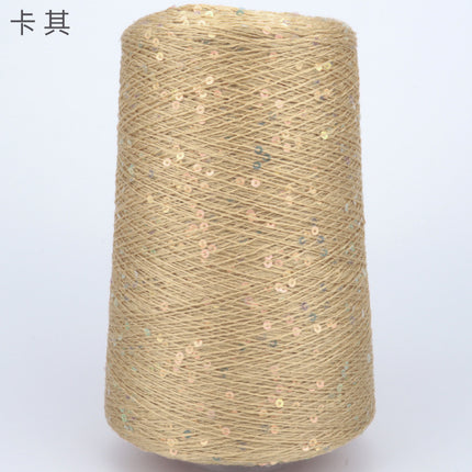 Silk Joy/Tencel Iridescent Sequin Hand-Knitted Yarn Ball Colorful Tencel Sequin Yarn Wholesale 500g