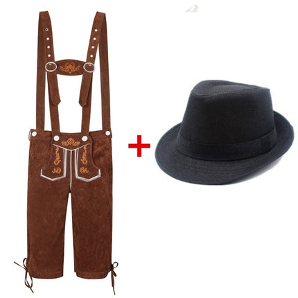 Foreign Trade Wish Hot Sale Adult Men's Beer Pants Hat suit Germany Oktoberfest Clothing Men's Clothing
