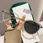 Transparent gold [discoloration gray] / 0 degree anti-blue light [no degree]