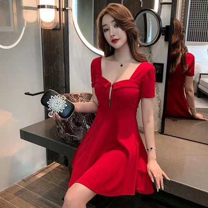 Nightclub sexy dress new night show work clothes elegant goddess Fan Night shop waist slimming dress