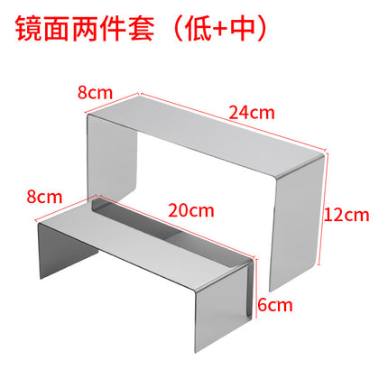 Clothing Store, Shoe Store, and Bag Display Props, High and Low Models, Stainless Steel Shoe and Bag Display Racks, Hot-Selling Cross-Border Items