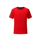 round neck checkered quick-dry red / S