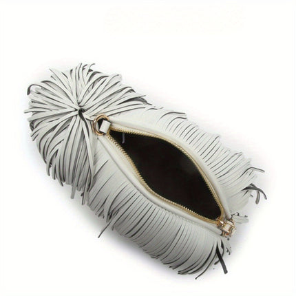 Cute Creative Funny Dog Handbag New Personality Design Shepherd Dog Tassel Puppy Shoulder Crossbody Bag