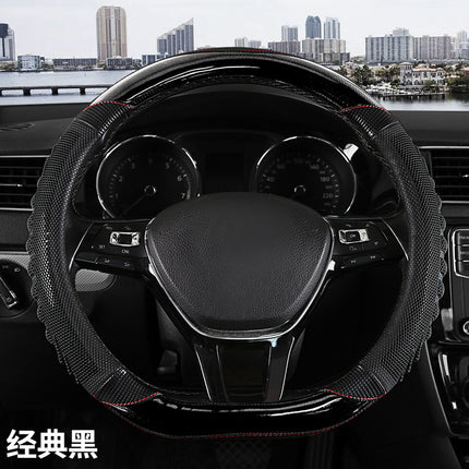 Four-Season Universal Anti-Slip Breathable and Wear-Resistant Car Steering Wheel Cover Honeycomb Three-Dimensional Handle Cover Cross-Border Automotive Supplies
