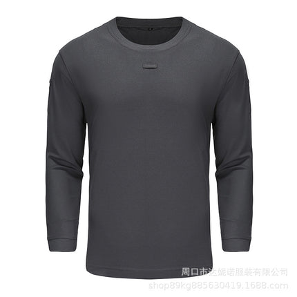 Special Forces Tactical T-shirt Long-sleeved Army Fan T-shirt Round Neck Loose Elastic Spring and Autumn T-shirt Training Quick-drying Long-sleeved Men
