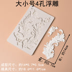 Large and small 4-hole relief