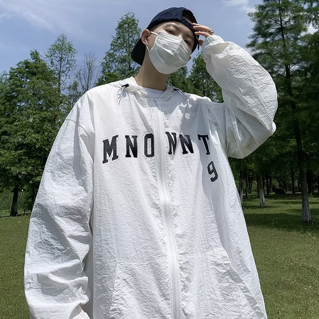 Boys Summer New Sunscreen Clothing Solid Color All-match Breathable Lightweight Loose Casual Fashion Skin Clothing Youth Trend
