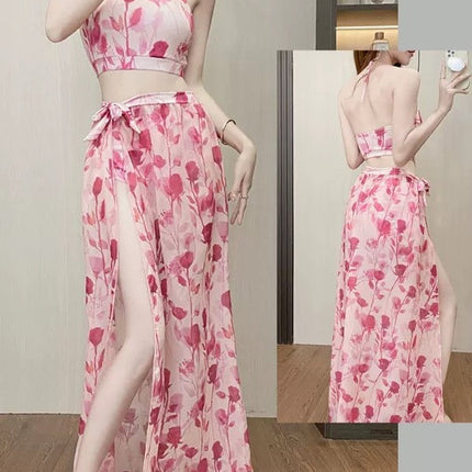 Bikini Bikini Split Swimsuit Women's Three-piece Set South Korea Sexy Hot Spring Internet Celebrity Holiday New Swimwear for Women