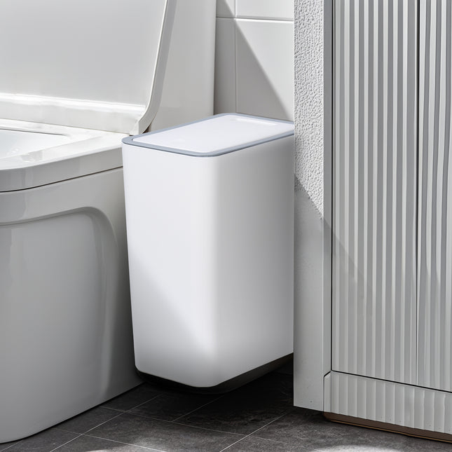 Wall-mounted Trash Bin Toilet Toilet Household Kitchen Hanging Wall-mounted Press-type Trash Bin Gap Sanitary Bucket