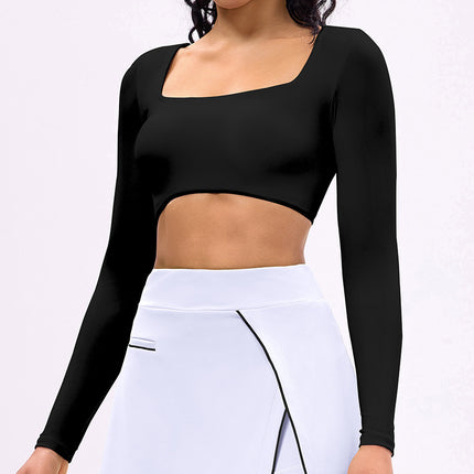 New Summer Fitness Running Sports Skirt Long Sleeve Top with Chest Pad Tennis Clothes Golf Tennis Skirt Women