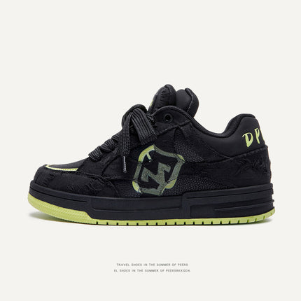 Guangzhou Shoes National Fashion Designer Men's Shoes Men's Fashion Shoes Destruction Canvas Board Shoes Men's and Women's Lovers Shoes Bread Shoes