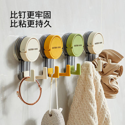 Double head suction cup hook wash towel non-perforated bathroom suction cup double hook double hook hanging paper strong load-bearing wholesale