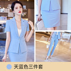 Sky blue three-piece set / S